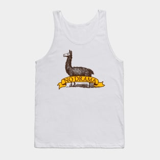 Vintage Llama No Drama cool design Tank Top